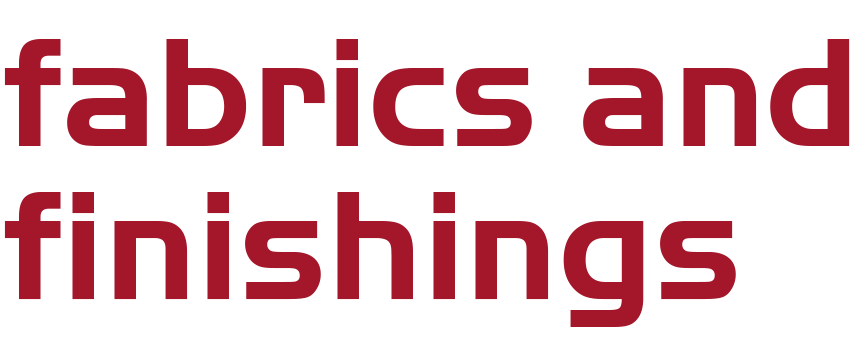 Fabrics and finishing headline
